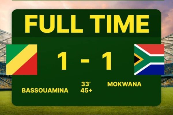 South Africa and Congo draw 1-1 in tense AFCON qualifier