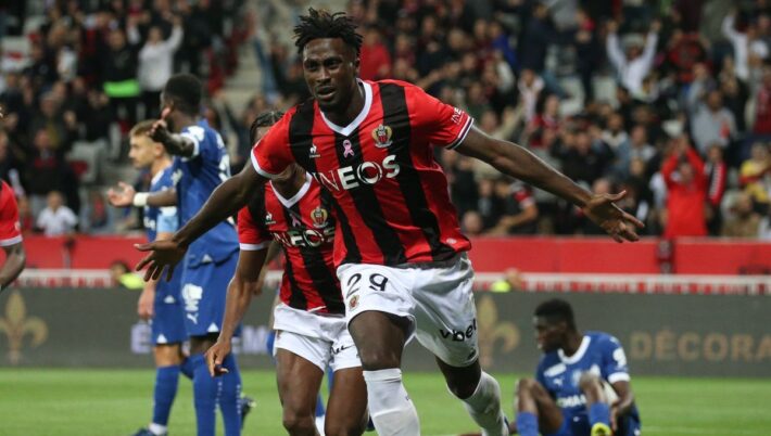 Evann Guessand secures late equaliser as Nice hold Nantes to 1-1 draw