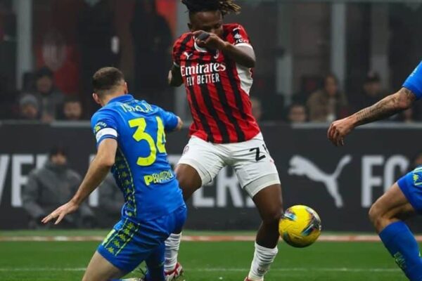 Chukwueze features in Milan's 3-0 victory over Empoli