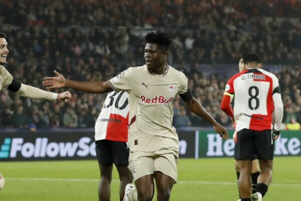  Karim Konaté's brace belps RB Salzburg overcome Feyenoord in Champions League