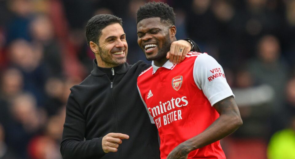 Thomas Partey and Arteta