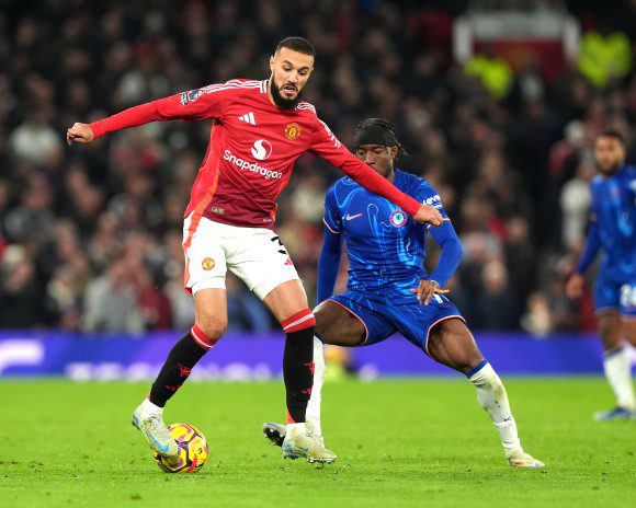 Mazraoui reflects on growing role at Manchester United after draw with Chelsea