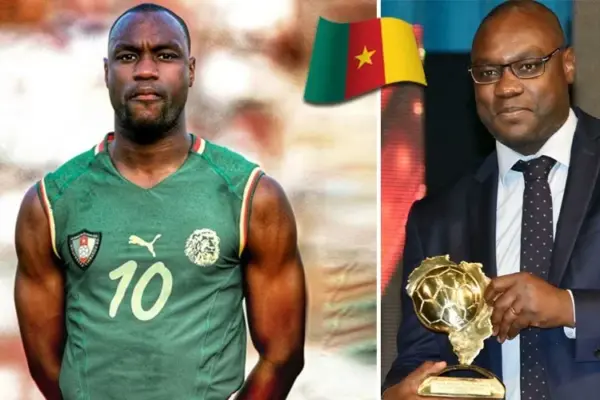 Cameroonian football legend Patrick Mboma celebrates his 54th birthday