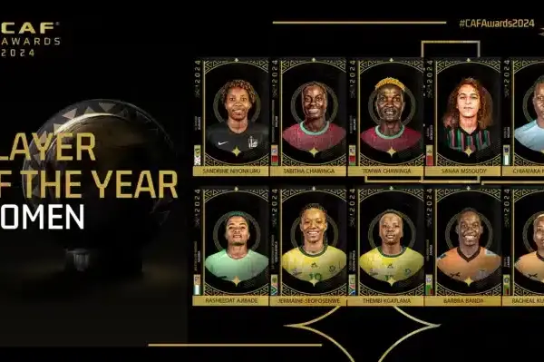 CAF announces nominees for 2024 Women’s Player of the Year