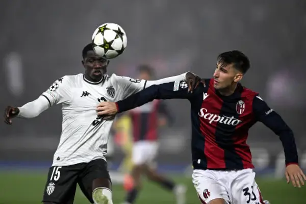 Late Kherer goal lifts AS Monaco over Bologna, putting them on brink of Champions League knockout stage