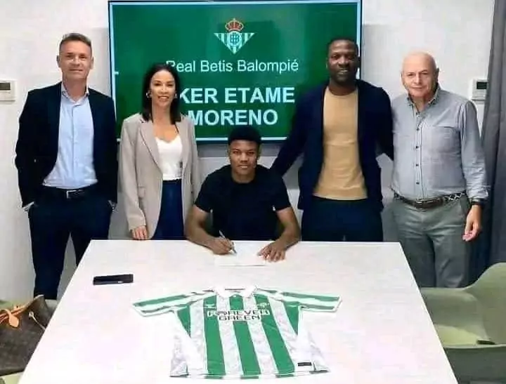 Betis Seville secures Iker Etame Moreno Mayer with first professional contract