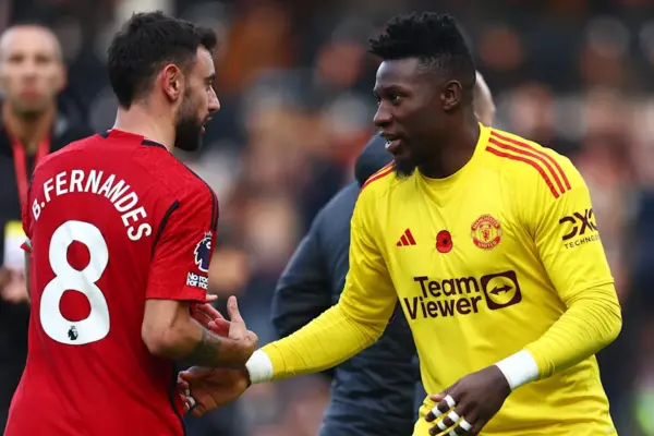 Manchester United captain Bruno Fernandez backs Cameroon goalkeeper Andre Onana despite Viktoria Plzen blunder
