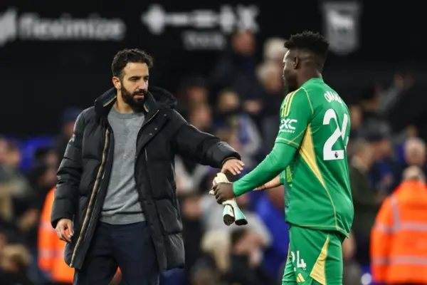 Manchester United manager Ruben Amorim defends Andre Onana after Wolves defeat