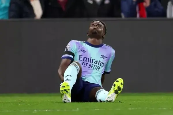 English-Nigerian winger Bukayo Saka will be out for many weeks with injury – Mikel Arteta