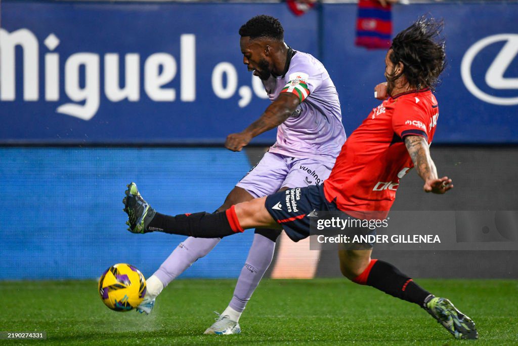 Ghanaian striker Inaki Williams shines with an assist in Athletic Bilbao’s victory over Osasuna