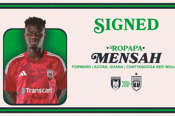 Ghanaian forward Ropapa Mensah joins Greenville Triumph to lead the attack in 2025