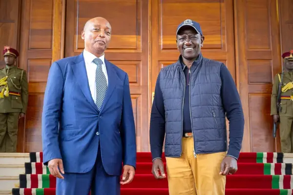 CAF President Motsepe meets Kenya President William Ruto in tour of CHAN host nations
