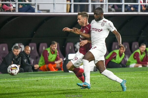 German-Ghanaian defender Christopher Braun sees red in fierce Bucharest Derby stalemate