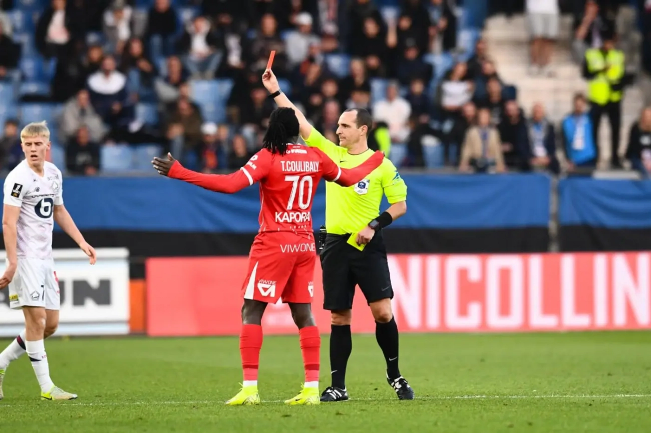 Tanguy Coulibaly and Jean-Louis Gasset handed suspensions following Montpellier-Lille clash