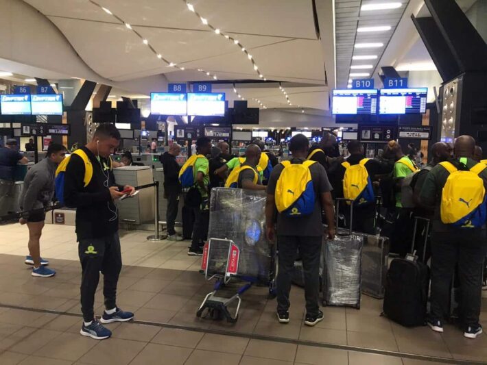 Mamelodi Sundowns touch down in Morocco for CAF Champions League clash