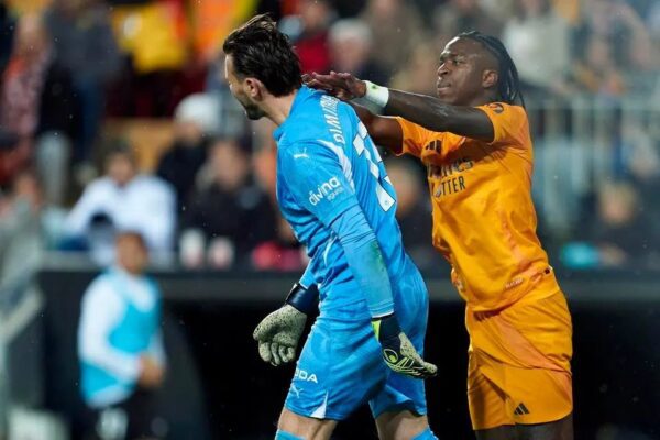 Vinicius Jr suspended for two games after Valencia red card