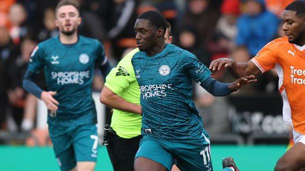 ‘Thank you for your hard work’ – Shrewsbury Town to Ghanaian teenager Charles Sagoe Jr after loan spell