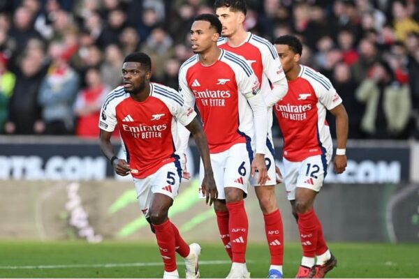 Ghana midfielder Thomas Partey reacts to Arsenal’s narrow win over Wolves