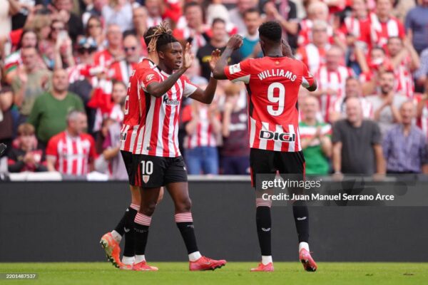 Ghana’s Inaki Williams admits Athletic Club will miss Nico Williams in UCL clash against Arsenal