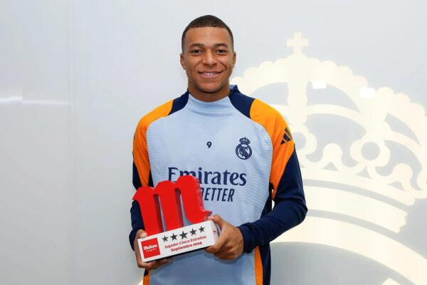 Kylian Mbappe named Real Madrid Player of the Month for January