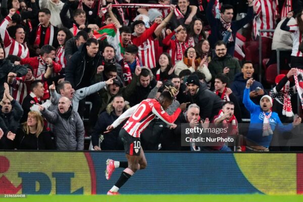 Spanish-Ghanaian winger Nico Williams scores as Athletic Bilbao triumphs over Viktoria Plzen