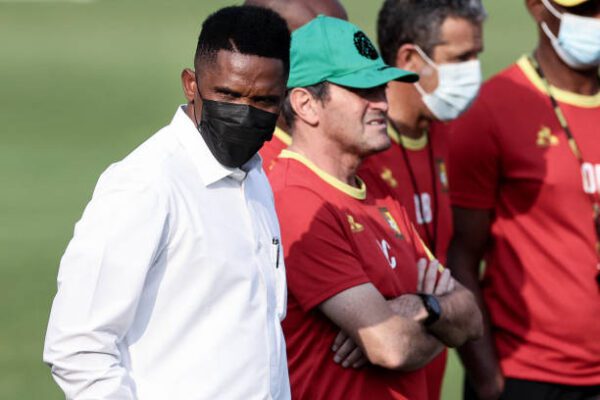 Samuel Eto'o with coach Conceicao