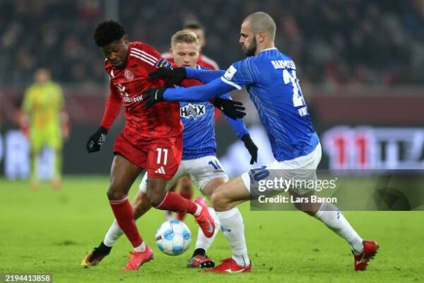 Moritz-Broni Kwarteng shines with assist in Fortuna Düsseldorf’s thrilling win over Ulm