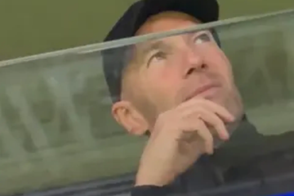 Zidane’s priceless reaction to Mbappé’s hat-trick against Manchester City takes social media by storm