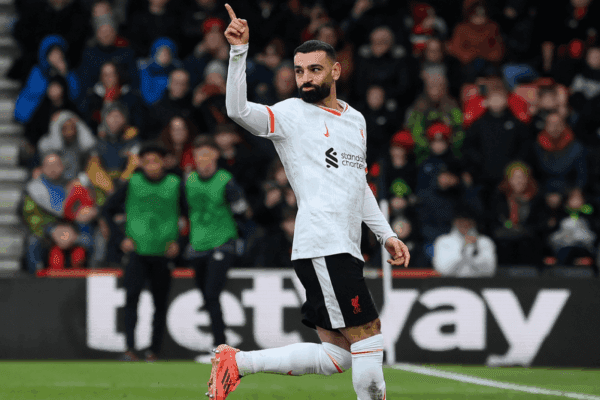 Egyptian star Mohamed Salah reaches 20 Premier League goals for the fifth time