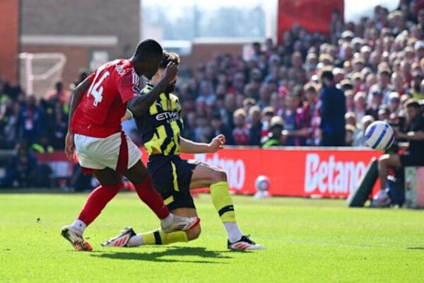 English-Ghanaian Hudson-Odoi’s late winner stuns Manchester City as Nottingham Forest secure historic victory