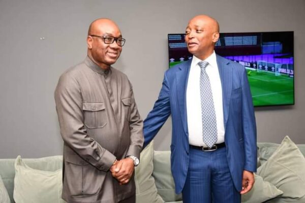 Idriss Diallo and Patrice Motsepe