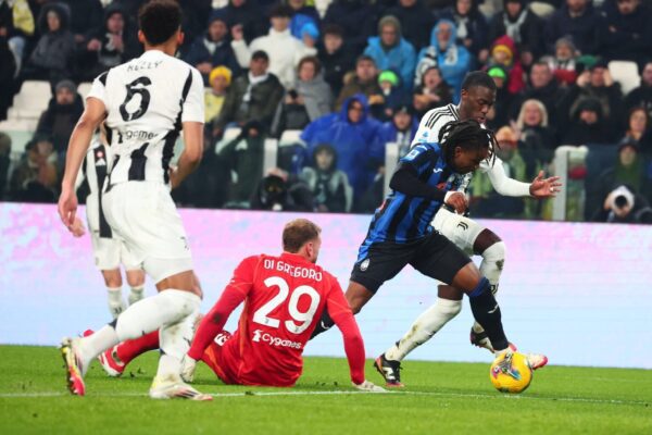 Ademola Lookman reacts after scoring in Atalanta’s dominant win over Juventus