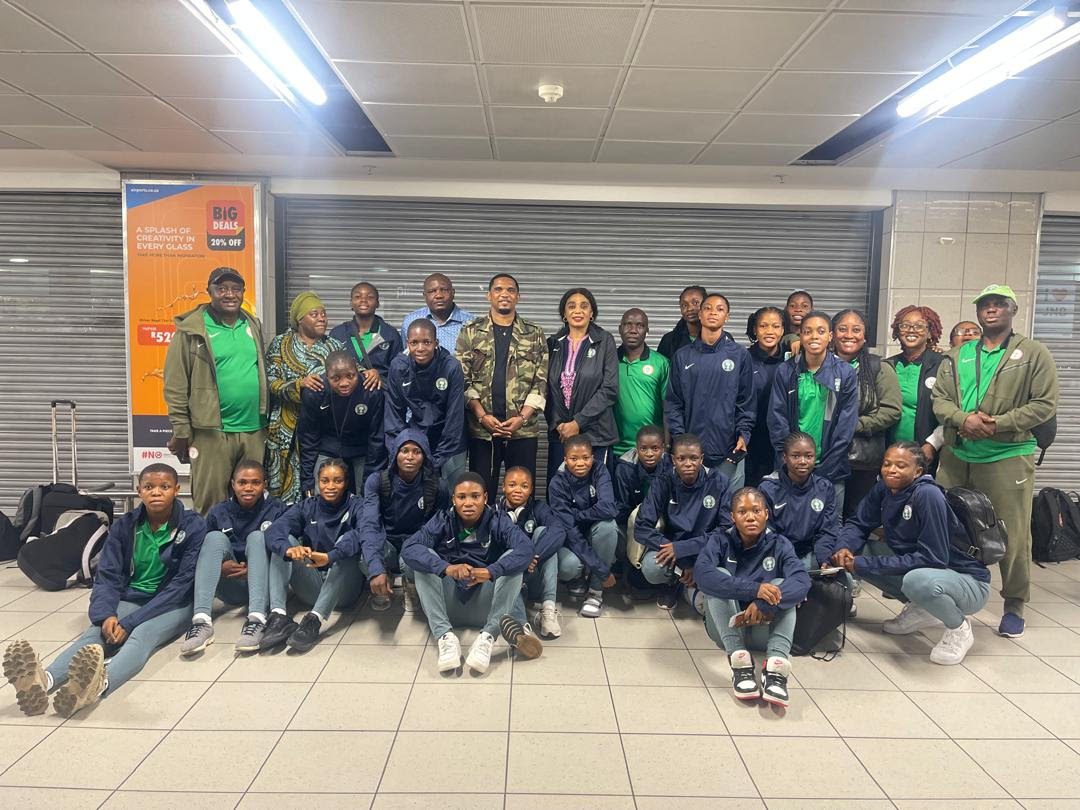 Nigeria's Flamingos arrive in South Africa for World Cup qualifier
