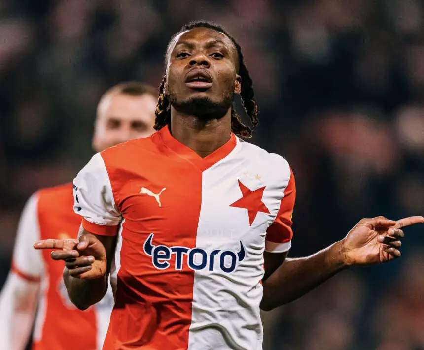 Igho Ogbu scores in Slavia Prague victory ahead of Super Eagles duty