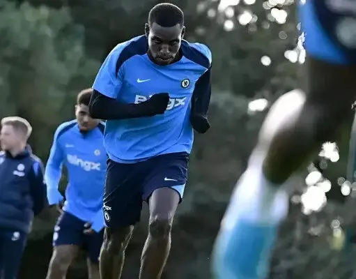 Chelsea striker Nicolas Jackson steps up recovery but remains sidelined