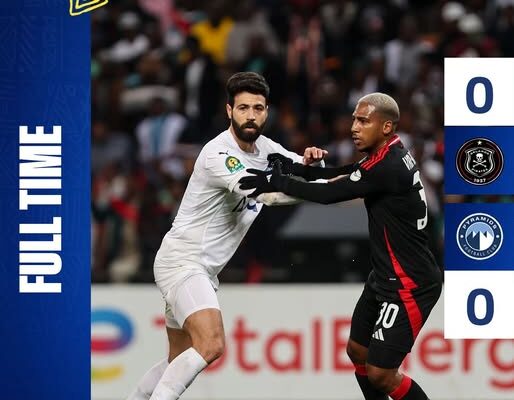 CAF Champions League: Orlando Pirates and Pyramids FC semifinals first leg game ends goalless
