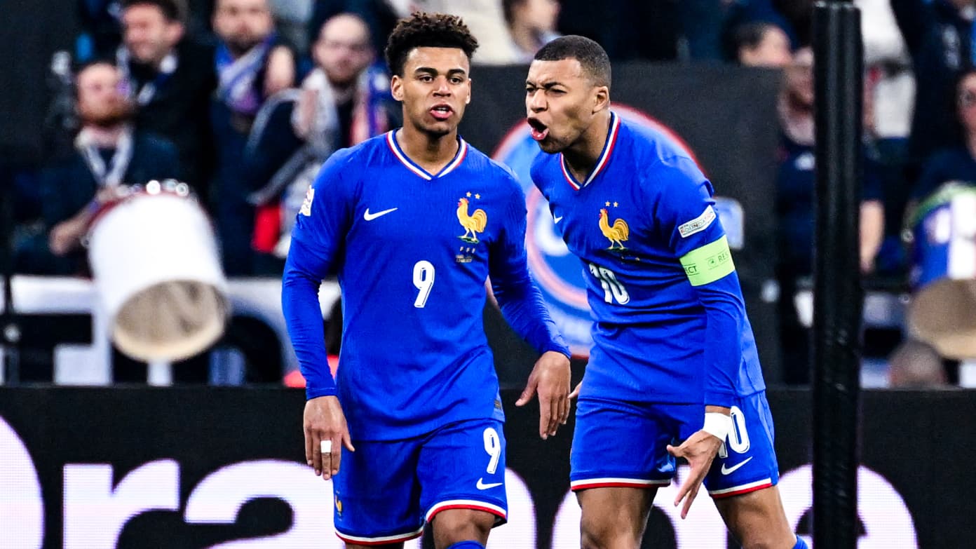  Desire Doue et Kylian Mbappe avec l equipe de France le 23 mars 2025 2065488   Im trying to create my own path  French Ivorian forward Désiré Doué rejects comparison to Kylian Mbappe   AfricaSoccercom