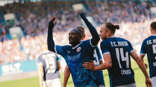 Congolese forward Christian Kinsombi shines with brace as Hansa Rostock cruise past SC Verl