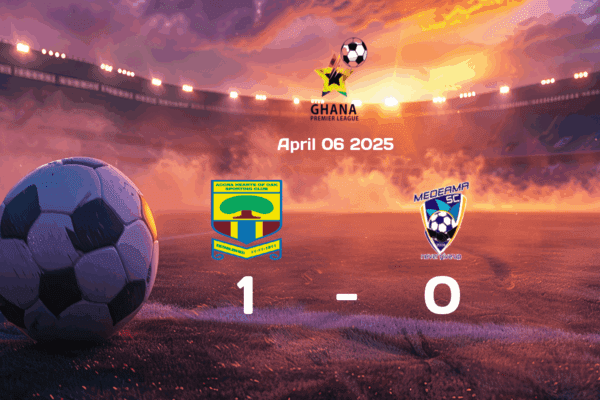 Hearts of Oak Secure 1-0 Victory Over Medeama in Exciting English Premier League Clash on 2025-04-06