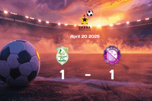 Dreams vs Vision Ends in High-Stakes 1-1 Draw in English Premier League Match on April 20, 2025