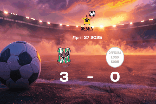 Samartex Dominates Basake Holy Stars with 3-0 Victory in English Premier League Match on April 27, 2025