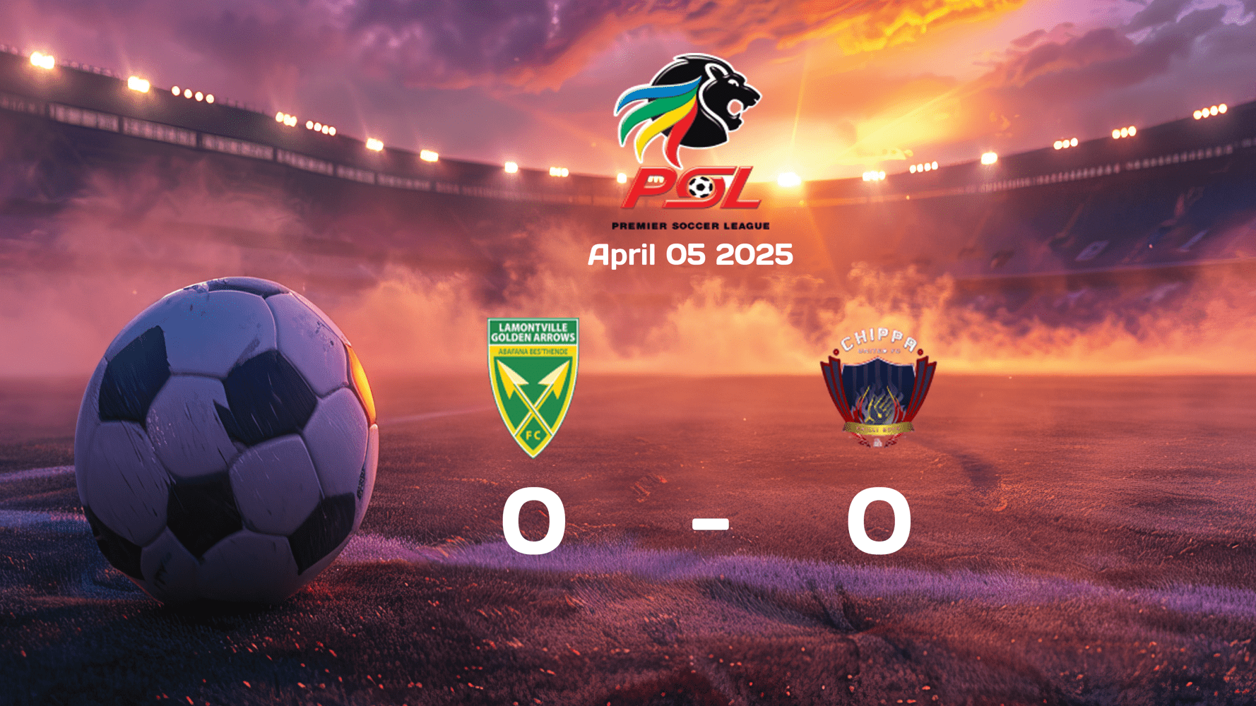 Golden Arrows vs Chippa United Ends in Goalless Draw: Premier Soccer League Match Report 2025-04-05