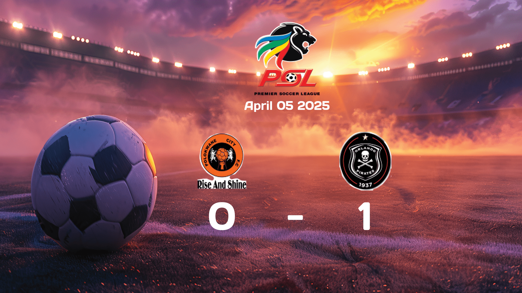 Orlando Pirates Clinch Victory Against Polokwane City in 1-0 Win - Premier Soccer League 2025-04-05