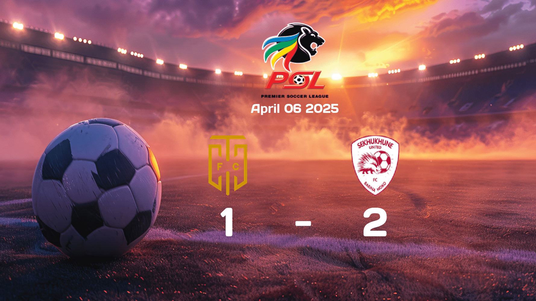Cape Town City 1-2 Sekhukhune United: Premier Soccer League 2025 Match Report