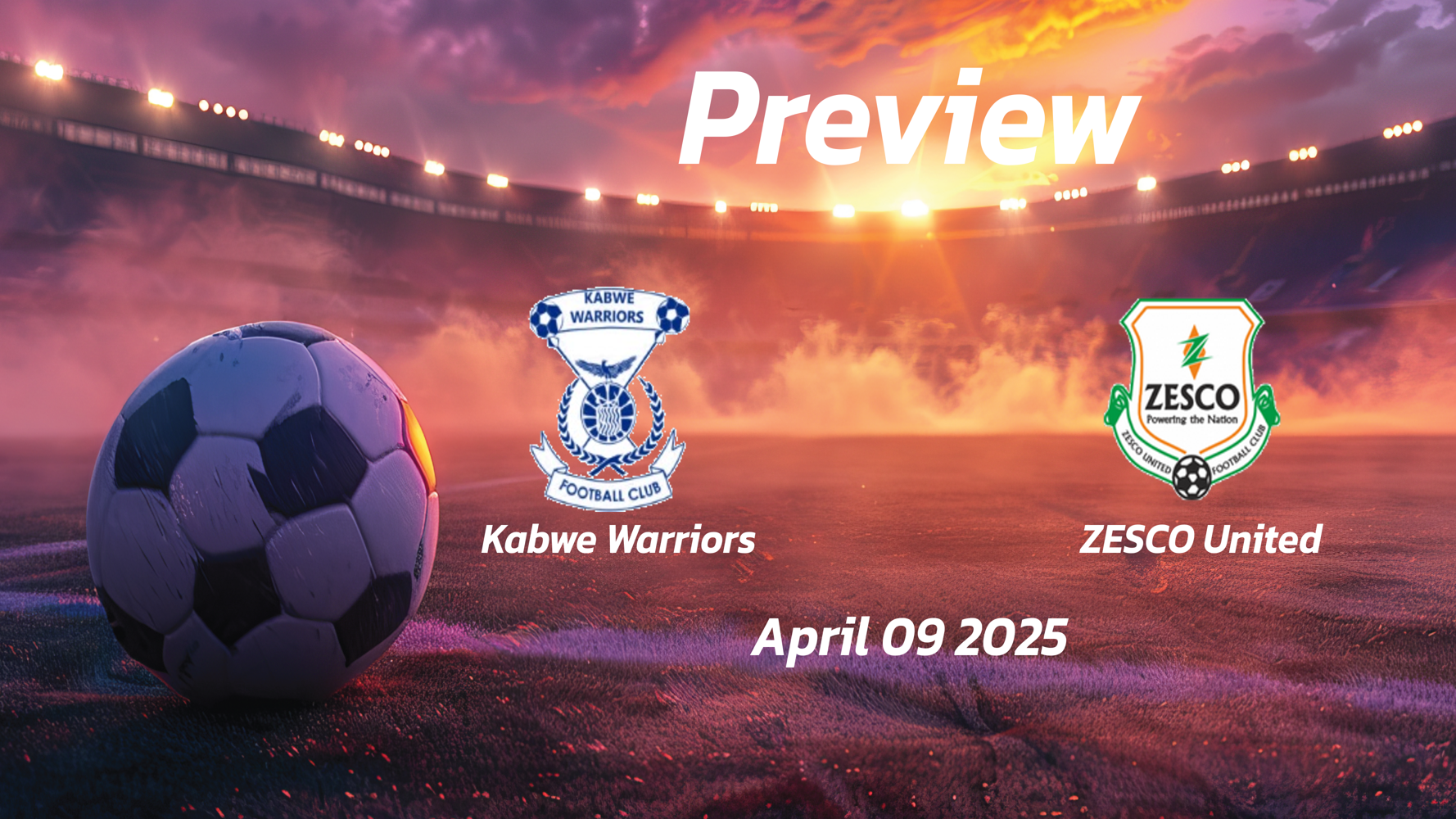 Kabwe Warriors vs ZESCO United: Preview - Team News, Line-ups, Prediction and Tips | April 09 13:00 (GMT)
