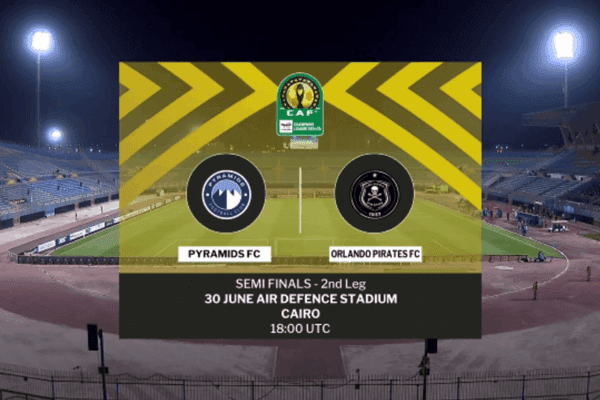 CAF Champions League semi-final Leg: Match highlights  Pyramids FC and Orlando Pirates