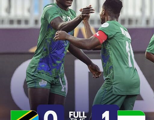 U20 Africa Cup of Nations: Samuel Gand strike keeps Sierra Leone top as Tanzania struggle
