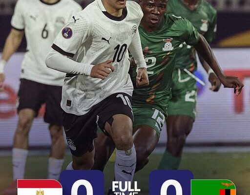 U20 Africa Cup of Nations – Egypt vs Zambia: Stalemate leaves Pharaohs second in Group A