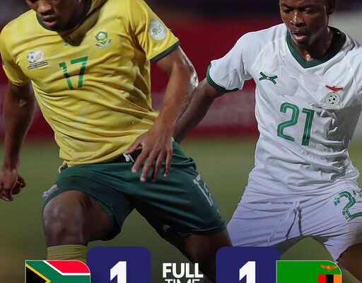 U20 Africa Cup of Nations: South Africa and Zambia play out 1-1 draw as Group A concludes