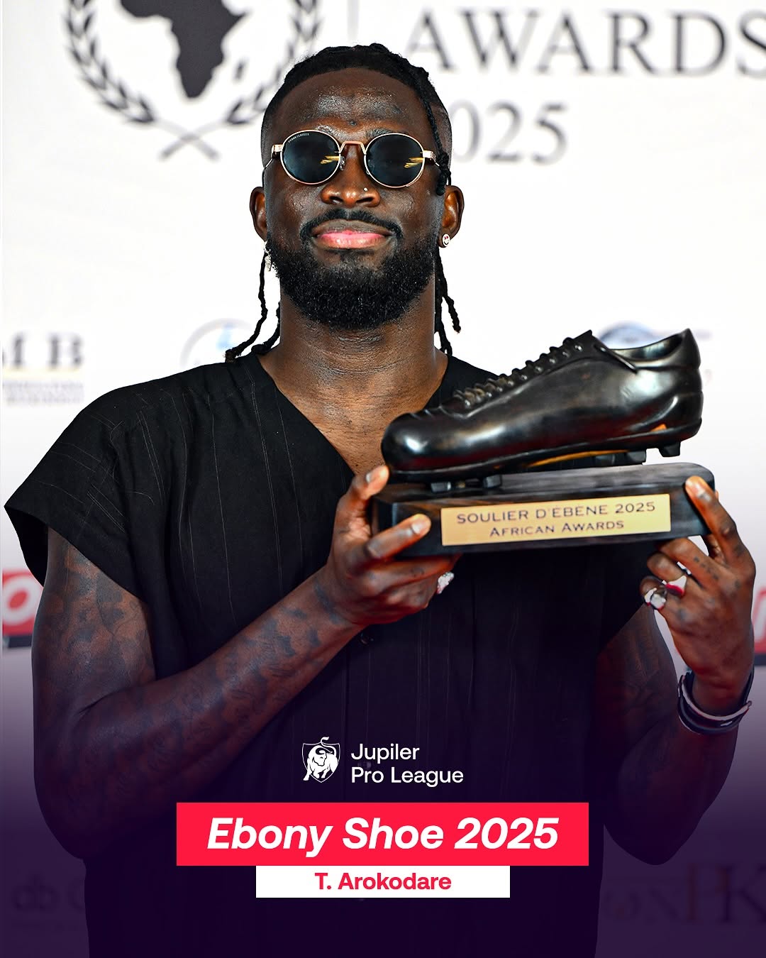  496929557 17889535902251813 3106005880800297403 n   Tolu Arokodare crowned Best African Player in Belgium after stunning season   AfricaSoccercom